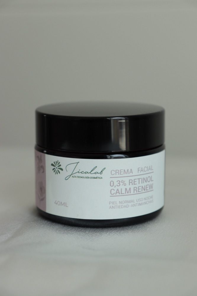 Tarro de la crema renovadora nocturna Retinol Calm Renew de JICALAB