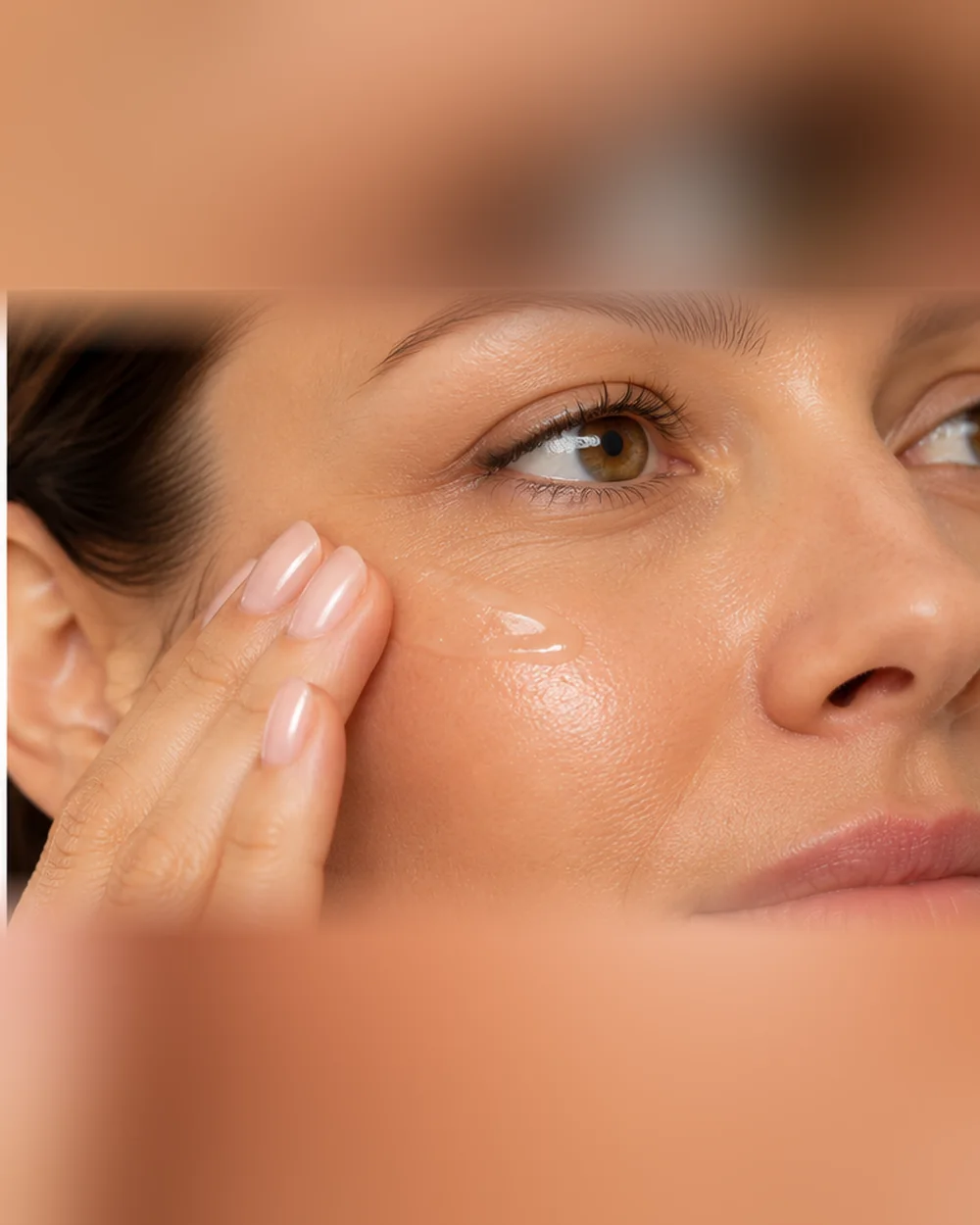 Aplicación de sérum de noche con retinol Retinol Hydrate Boost de JICALAB sobre la piel del rostro